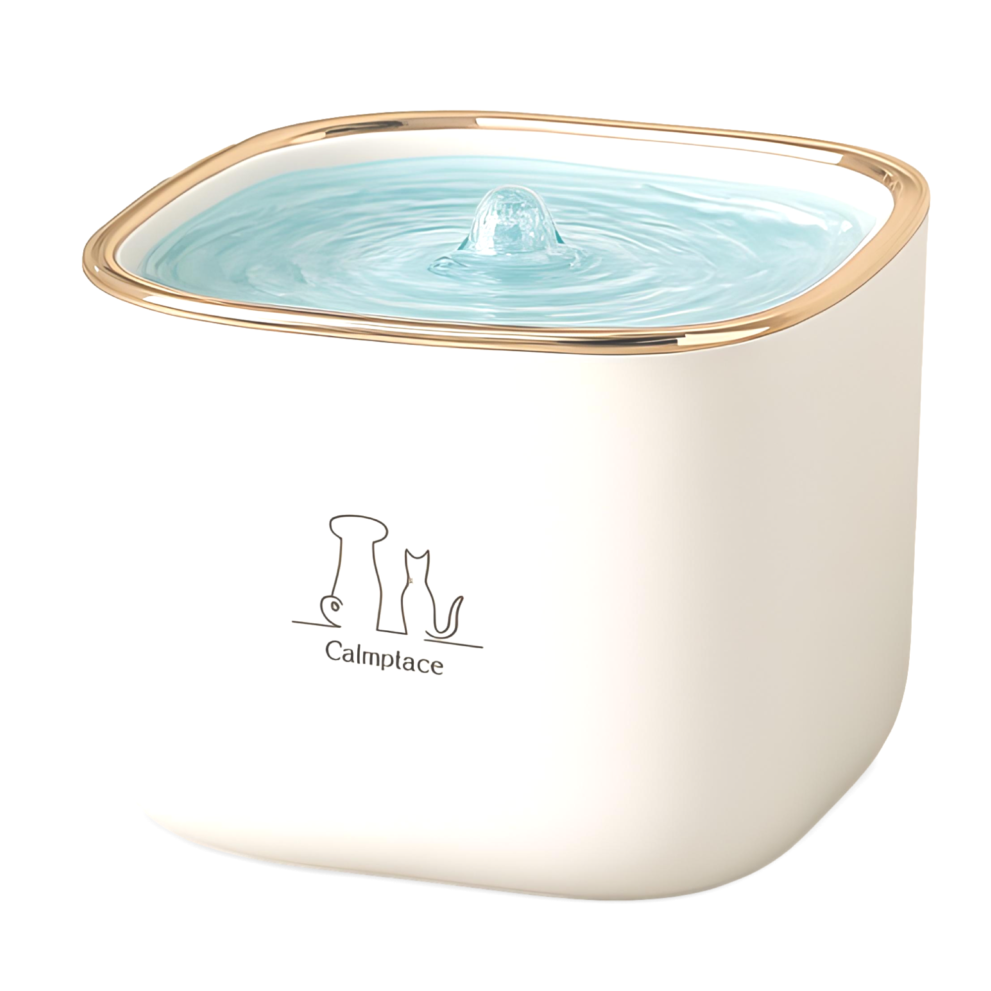 CallmPlace Drinkfontein - Waterfontein voor katten en kleine honden - 3 liter - fluisterstil MET filter - huisdier - Kleur wit