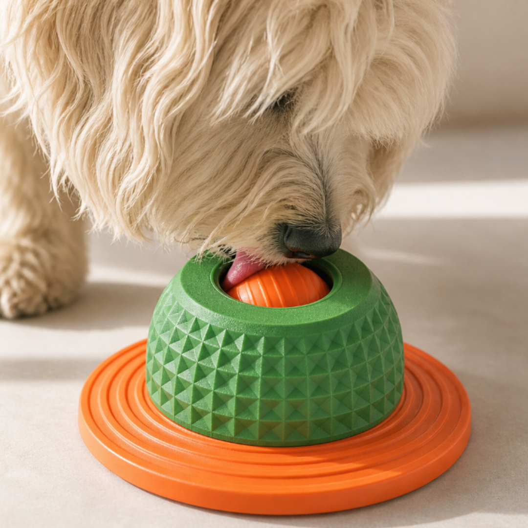 CallmPlace Honden Likbal – Interactief Hondenspeelgoed – Snackbal voor Hond – Verrijkingsspeelgoed – 3D Geprint