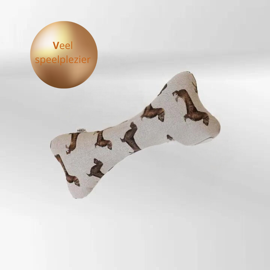 DOGS in the CITY - Honden - Pluche Hondenbot - Striphonden - Speelplezier - Knuffelbot - 40cm