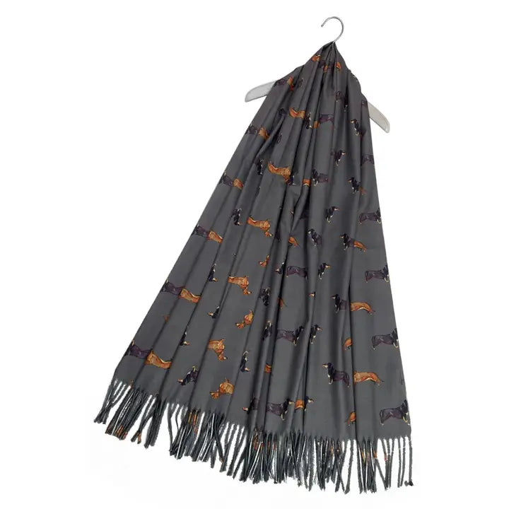 Leuke Teckel Sjaal met kwastjes