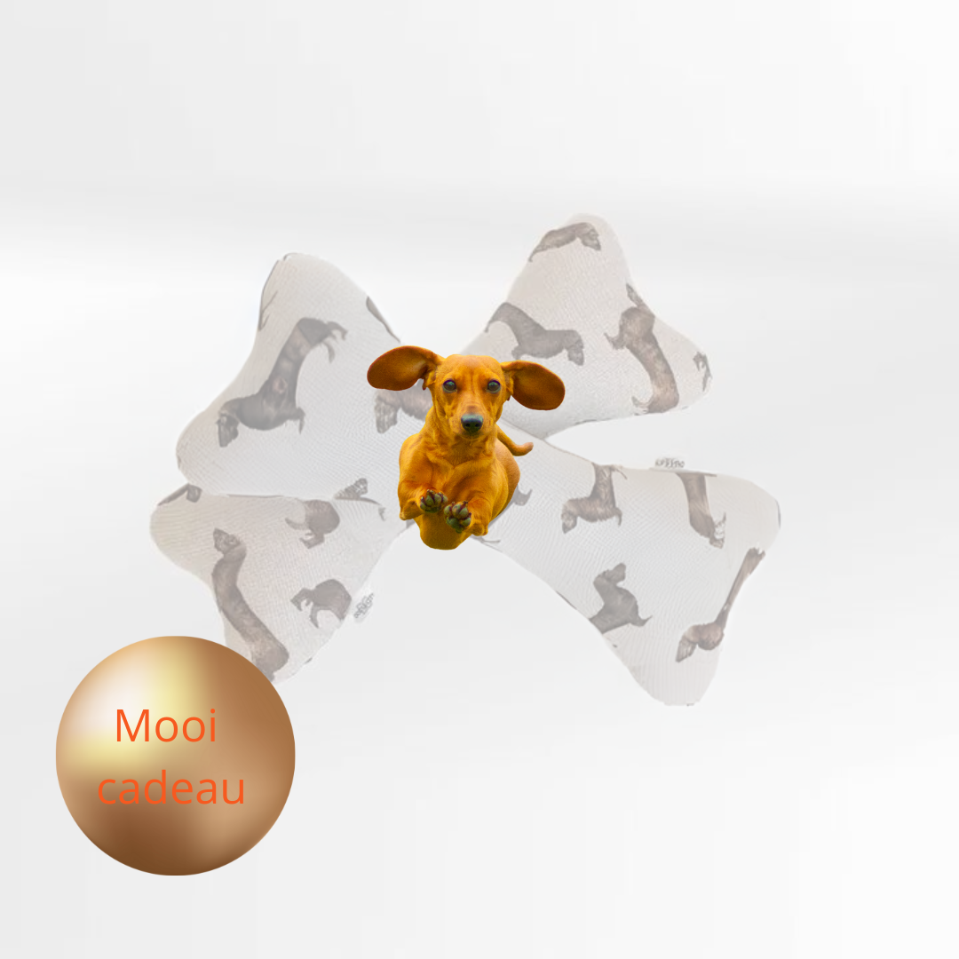 DOGS in the CITY - Honden - Pluche Hondenbot - Striphonden - Speelplezier - Knuffelbot - 40cm