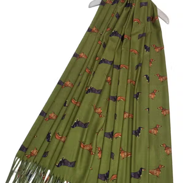 Leuke Teckel Sjaal met kwastjes