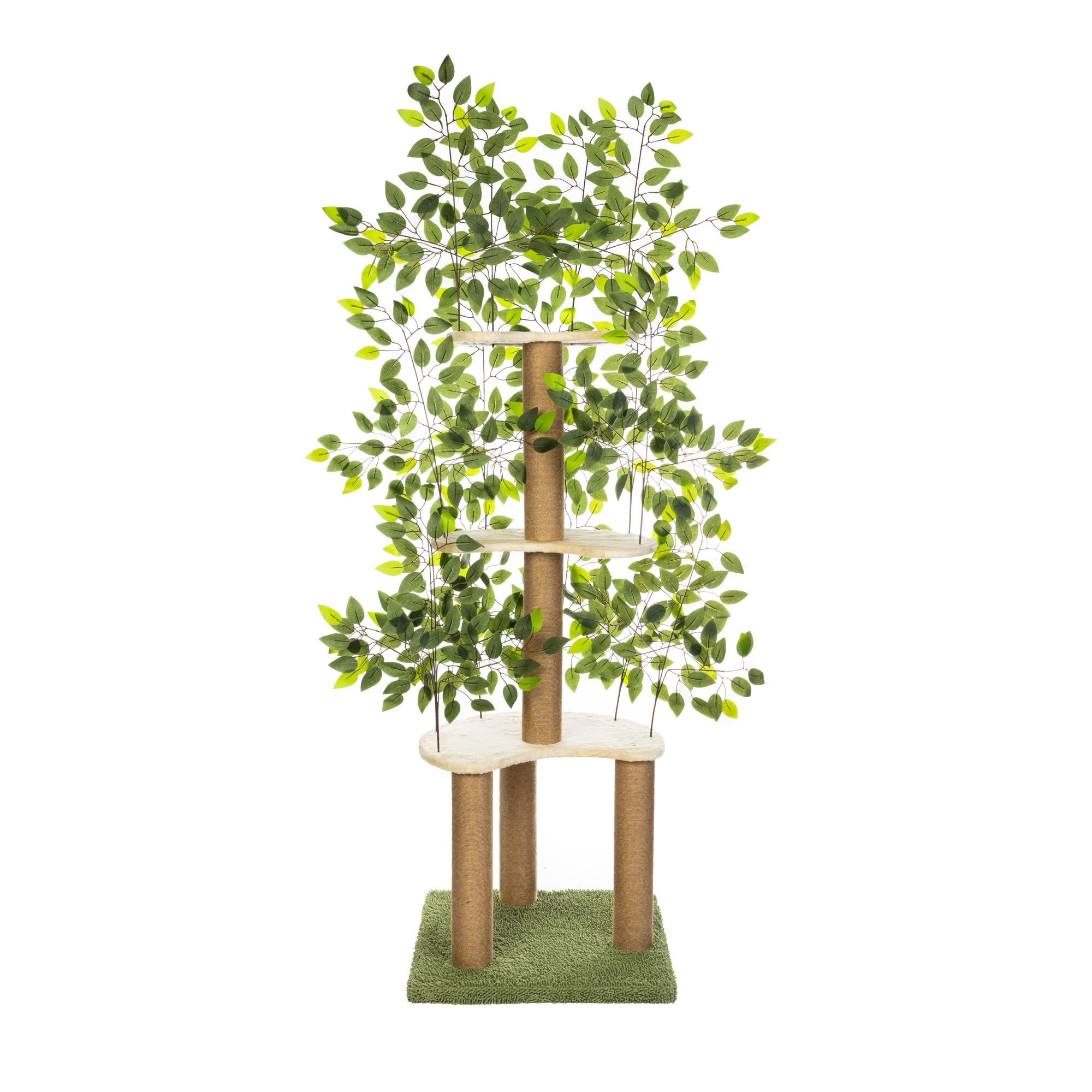 CallmPlace - Kattenboom - met Bladeren - krabpalen - kattenboom - Kattenkrabpaal