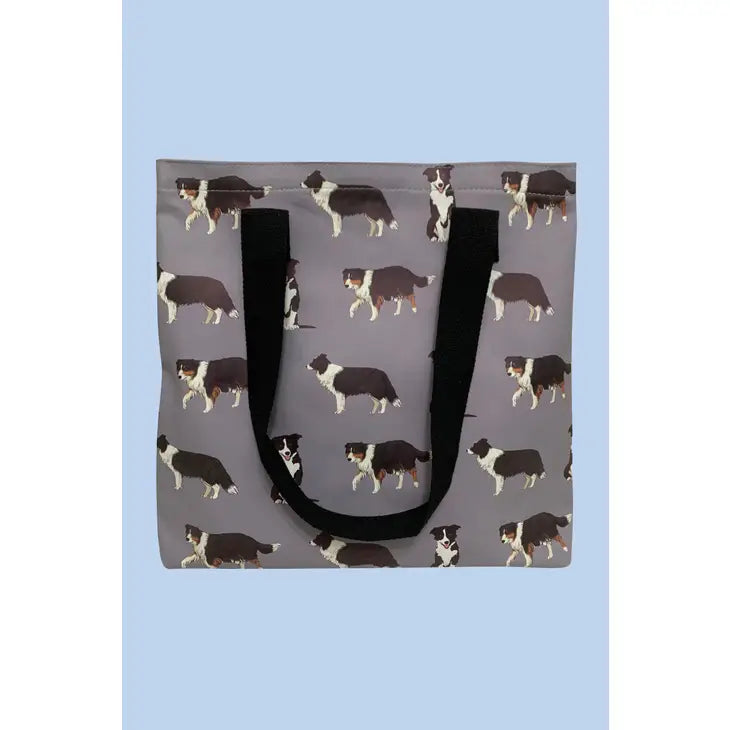 Border Collie Shopper 35x36 cm – Stijlvolle en Afwasbare Tas van 100% PU