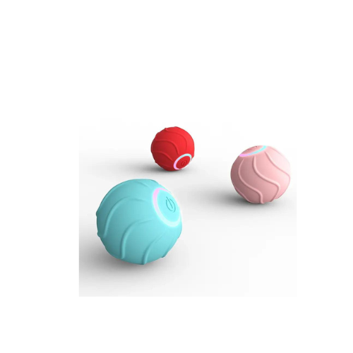 Elektrische automatisch kattenbal | Rood | ook voor kleine honden | Rollende zelf bewegende bal