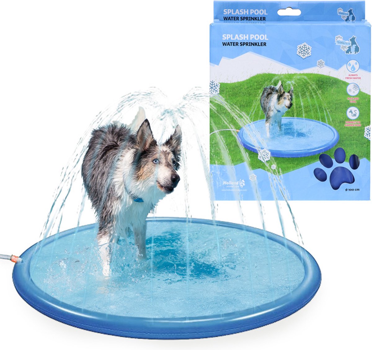 Honden - Waterplezier - Hond - CoolPets Splash Pool Sproeier