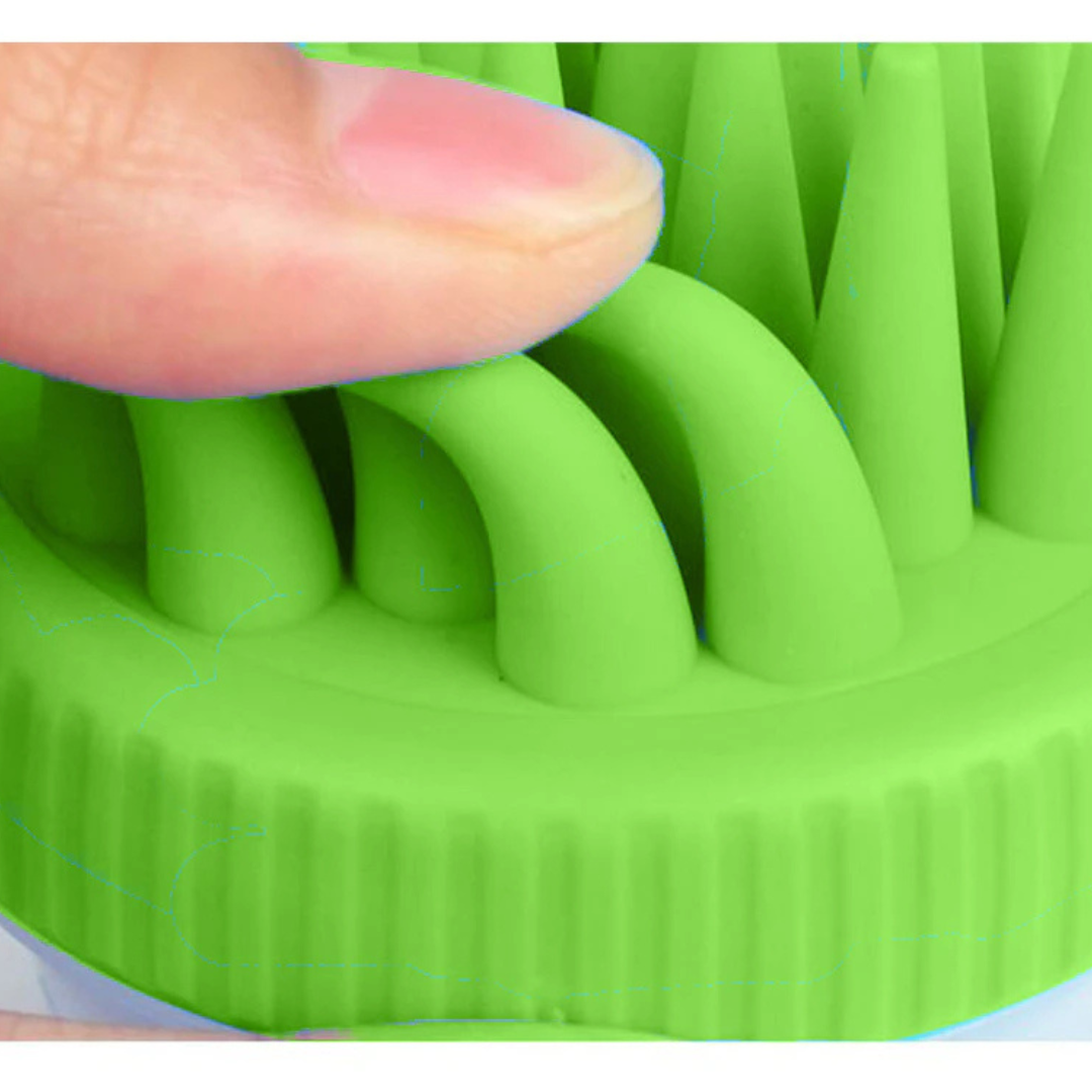 Honden- en Kattenwasborstel met Shampoo Dispenser