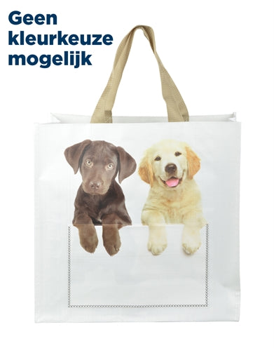 Merkloos Shoppingbag Kiekeboe Hond / Kat Assorti