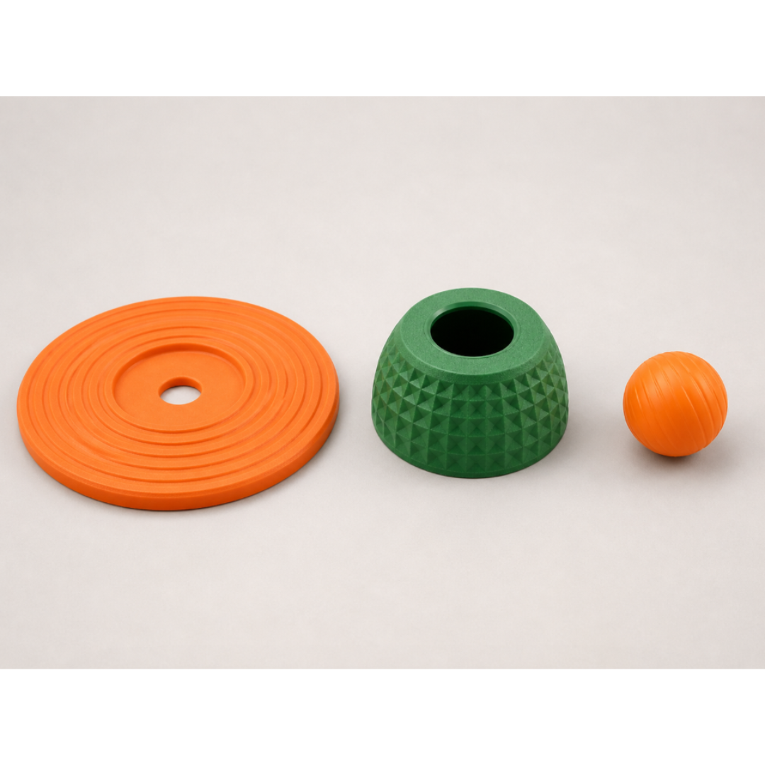 CallmPlace Honden Likbal – Interactief Hondenspeelgoed – Snackbal voor Hond – Verrijkingsspeelgoed – 3D Geprint
