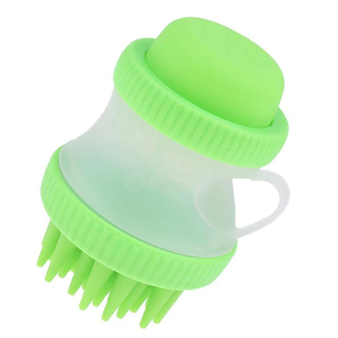 Honden- en Kattenwasborstel met Shampoo Dispenser