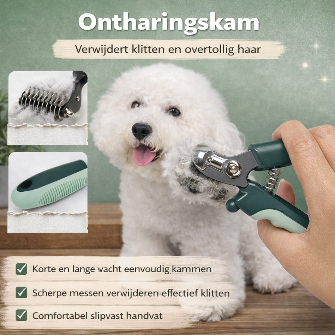 CallmPlace 8-delige verzorgingsset voor hond en kat