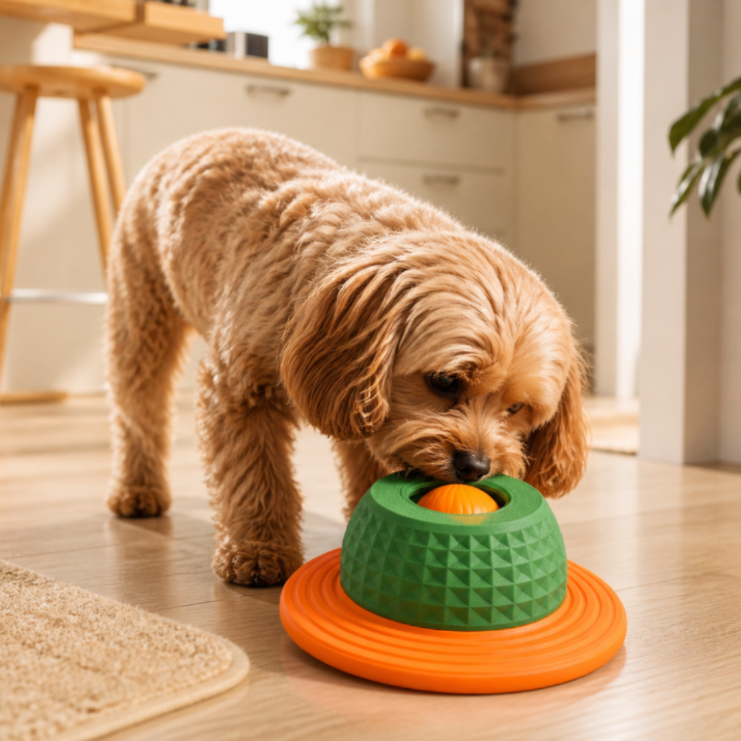 CallmPlace Honden Likbal – Interactief Hondenspeelgoed – Snackbal voor Hond – Verrijkingsspeelgoed – 3D Geprint