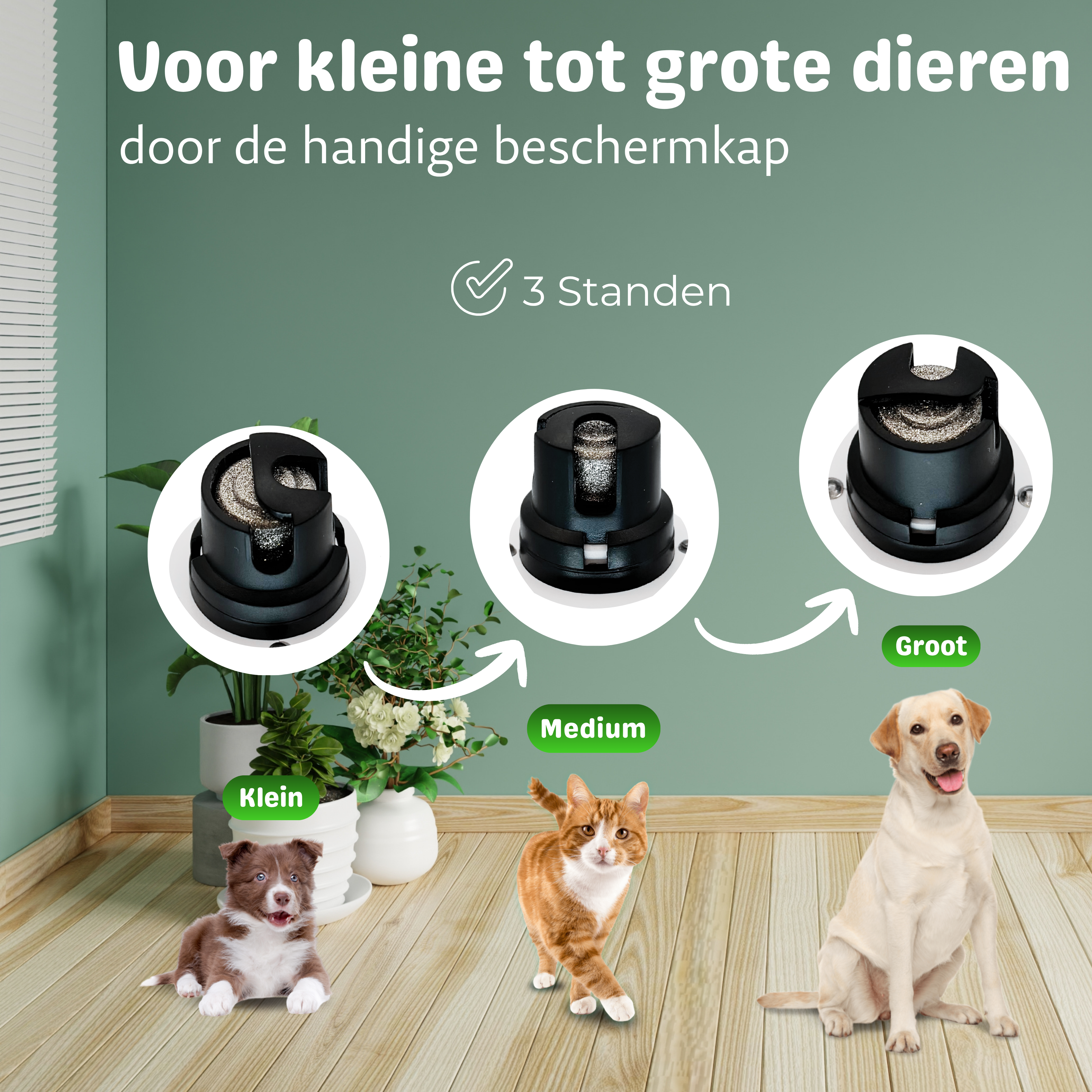CallmPlace Elektrische Nagelvijl voor Honden en Katten - 2 koppen ( 1 gemonteerd en 1 extra)